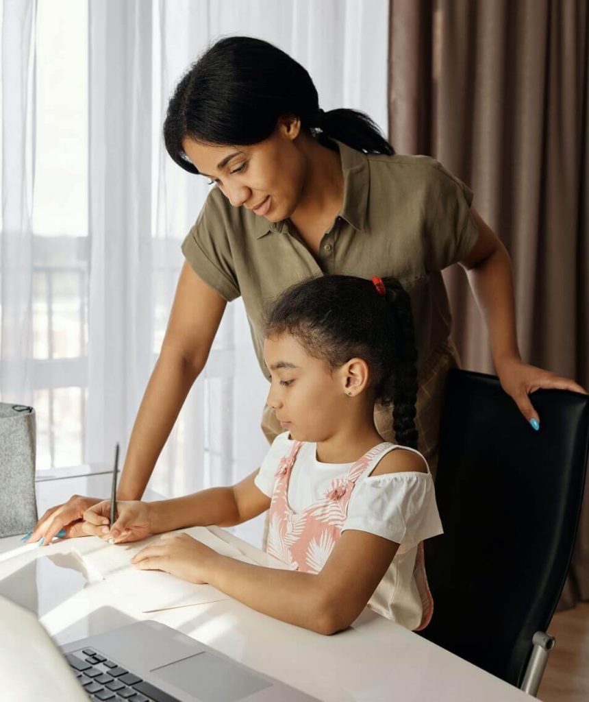 student doing homework